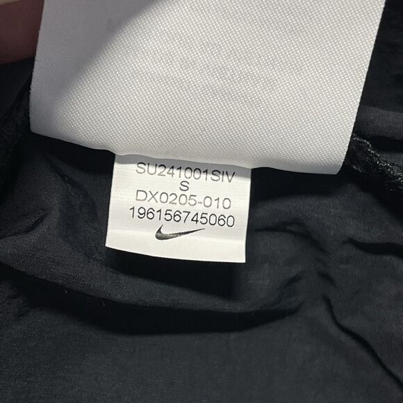 Nike Shirt Mens Small Black Sportswear Tech Pack Woven Nylon Snap Baggy DX0205 - Picture 10 of 12